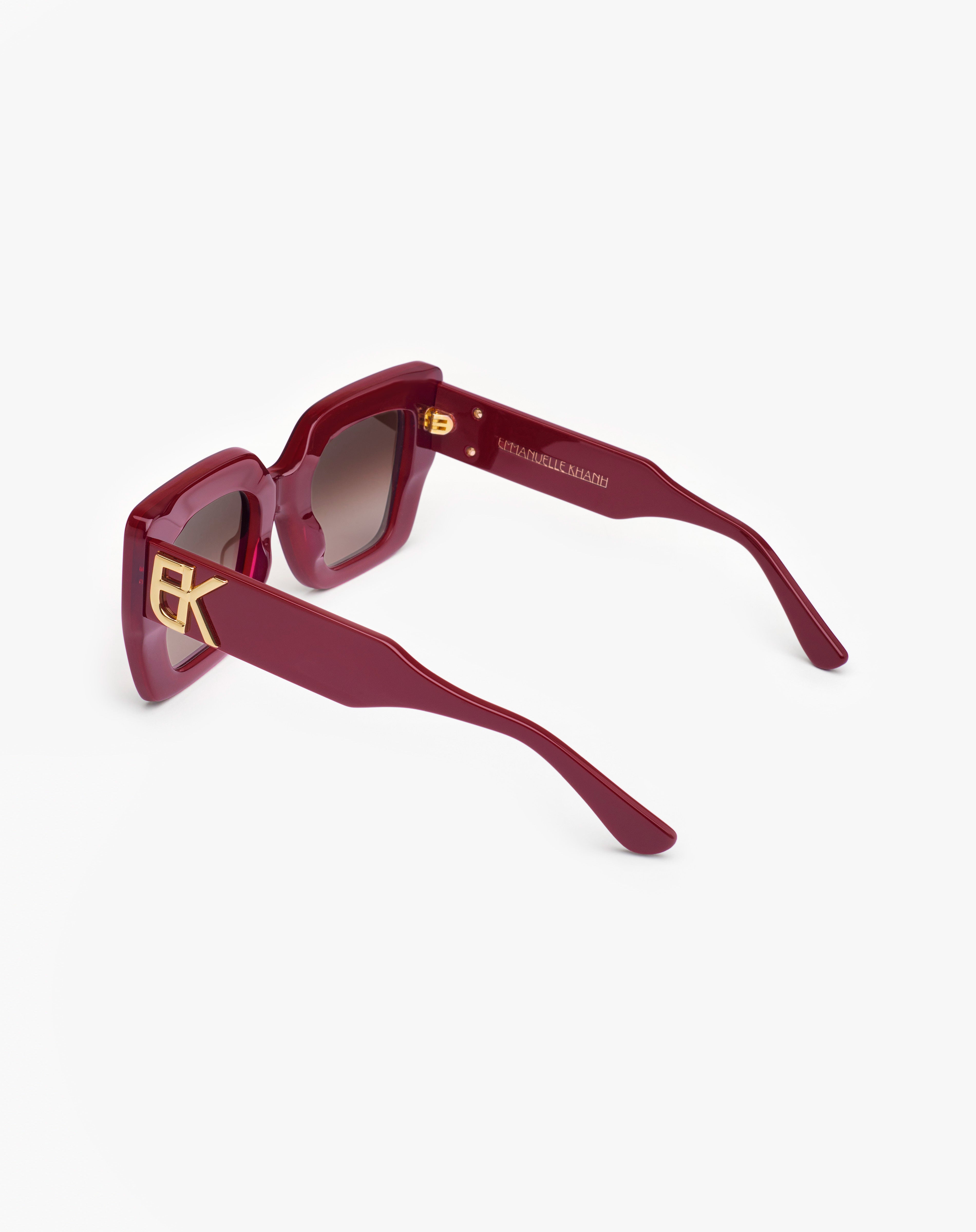 新品　Emmanuelle Khan　eyewear　straps Emmanuelle Khanh® EK MONDELLO Square Sunglasses - EuroOptica